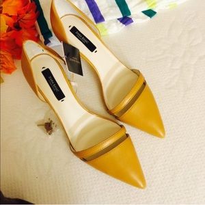 Zara Pointy Tan Heels